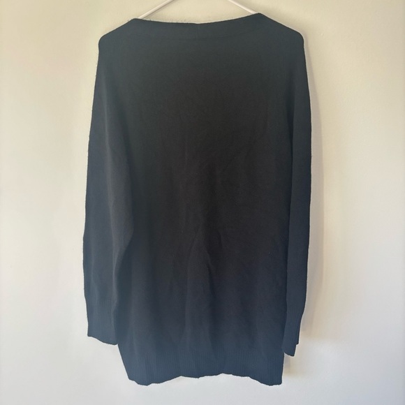 Vince Black Cashmere Wool Sweater Dress Tunic Long Sleeve Mini Knit Luxury - Picture 8 of 12
